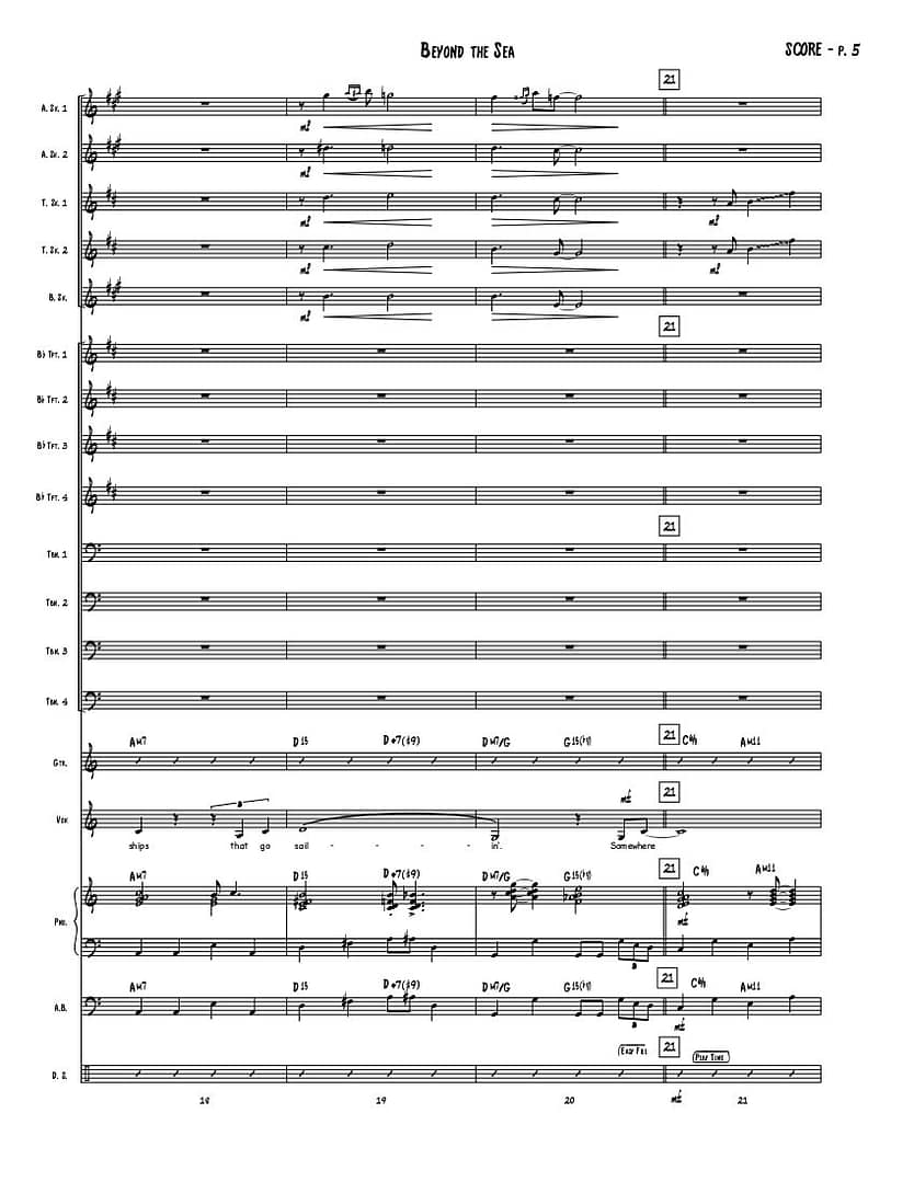Beyond The Sea | Big Band Music | Snowflower Music
