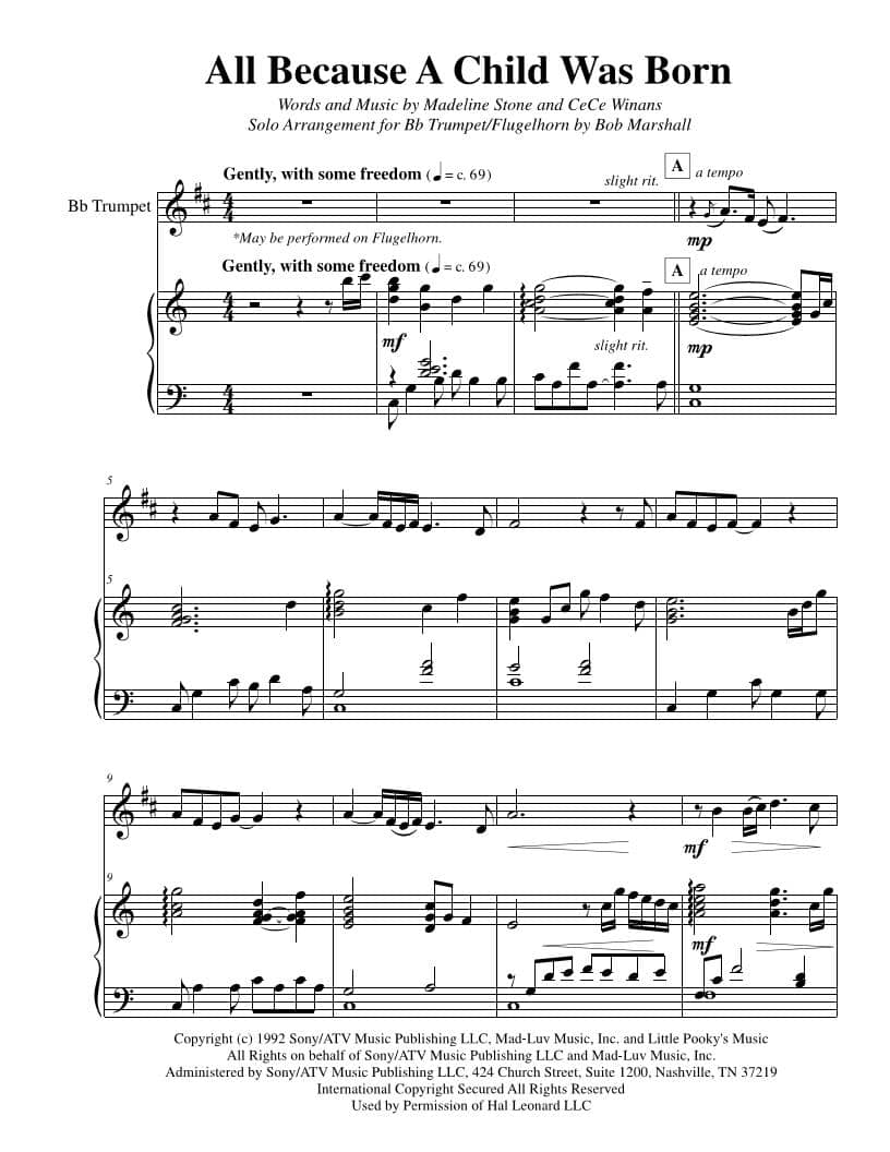 Flugelhorn music shop